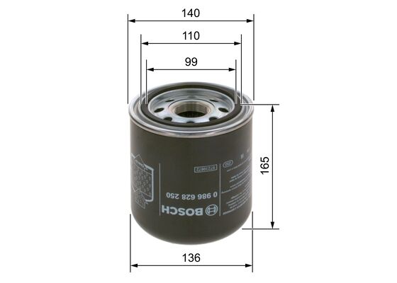 Bosch Luchtdroger (remsysteem) 0 986 628 250