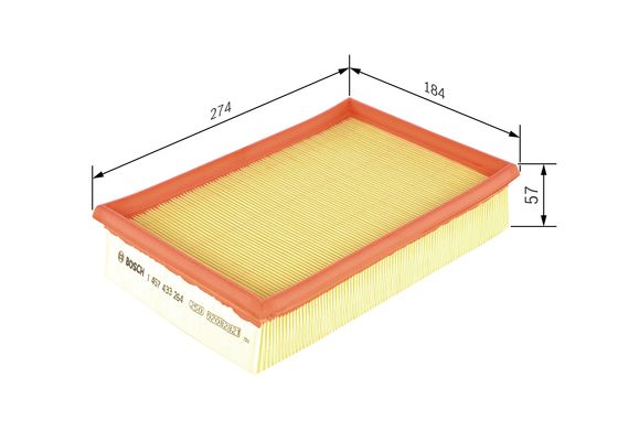 Luchtfilter Bosch 1 457 433 264