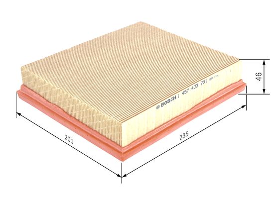 Luchtfilter Bosch 1 457 433 751