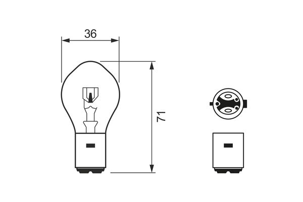 Bosch Gloeilamp, koplamp 1 987 302 106