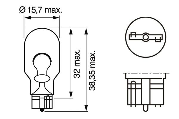 Bosch Gloeilamp, achteruitrijlicht 1 987 301 049