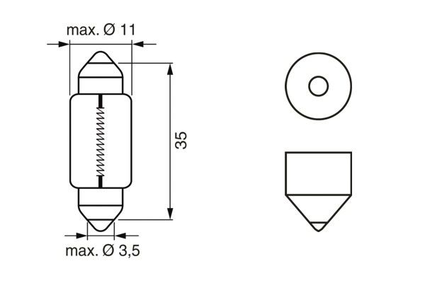 Bosch Gloeilamp, interieurverlichting 1 987 302 211
