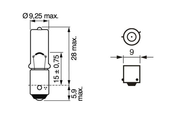 Bosch Gloeilamp, achteruitrijlicht 1 987 301 035