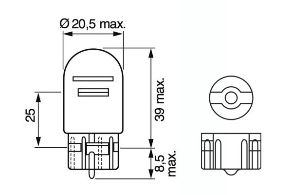 Bosch Gloeilamp, knipper-/breedtelicht 1 987 301 079