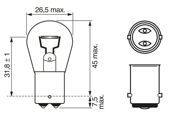 Bosch Gloeilamp, interieurverlichting 1 987 302 261