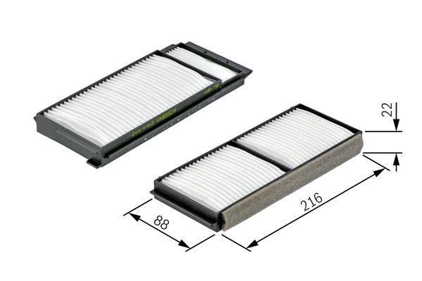 Interieurfilter Bosch 1 987 432 163