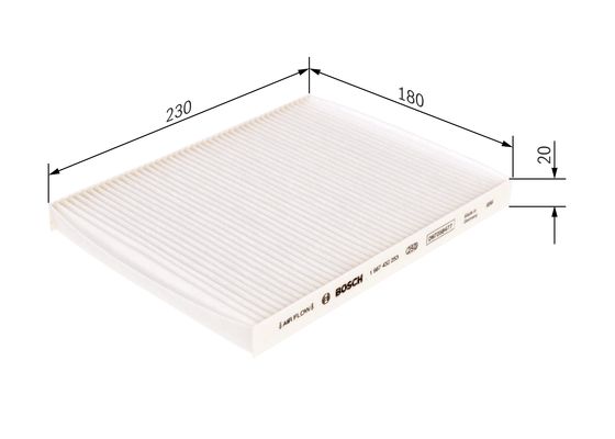 Interieurfilter Bosch 1 987 432 253