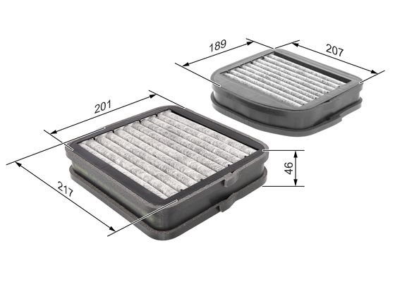 Interieurfilter Bosch 1 987 432 533