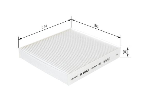 Interieurfilter Bosch 1 987 435 005