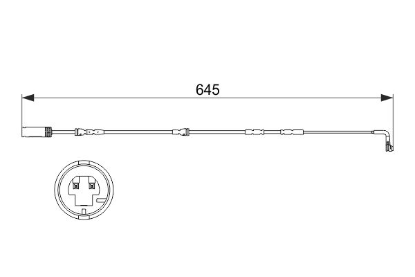 Slijtage indicator Bosch 1 987 473 504