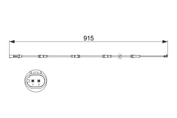 Slijtage indicator Bosch 1 987 473 509