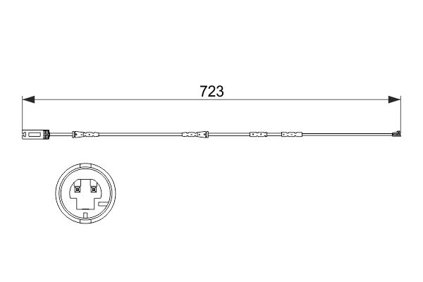 Slijtage indicator Bosch 1 987 473 514