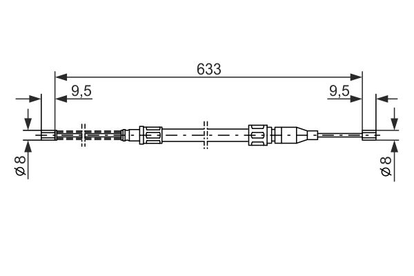 Handremkabel Bosch 1 987 477 043