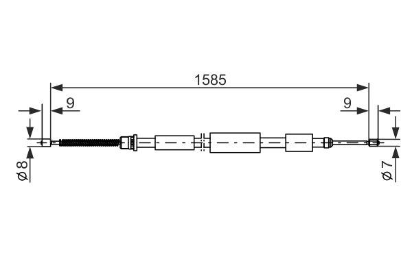 Bosch Handremkabel 1 987 477 079