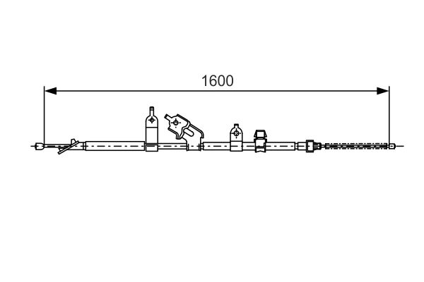 Handremkabel Bosch 1 987 477 090