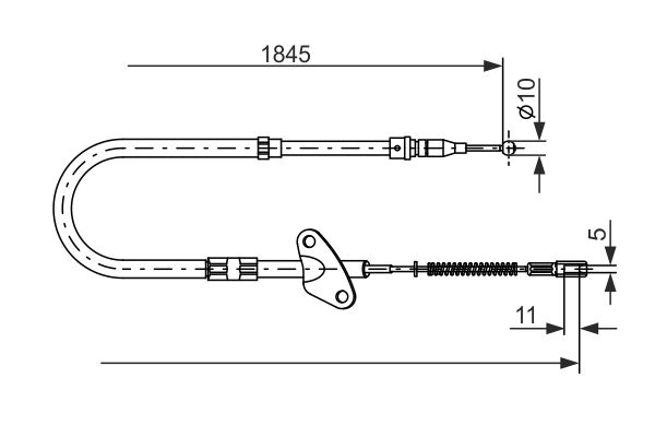 Handremkabel Bosch 1 987 477 118