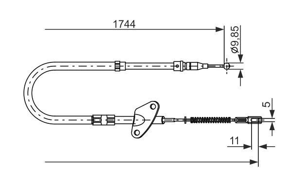 Handremkabel Bosch 1 987 477 122