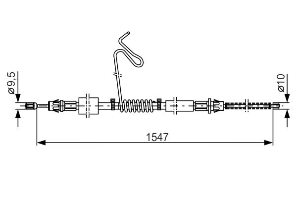 Handremkabel Bosch 1 987 477 174