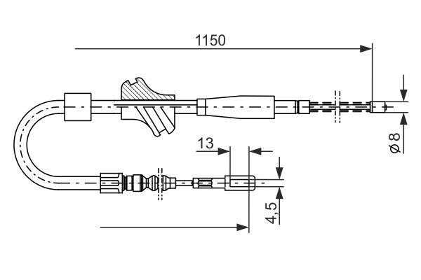 Handremkabel Bosch 1 987 477 194