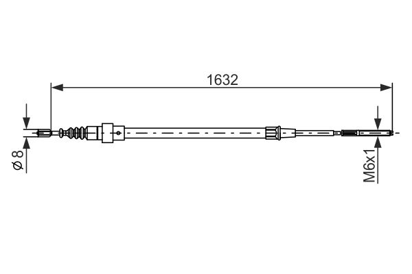 Handremkabel Bosch 1 987 477 204