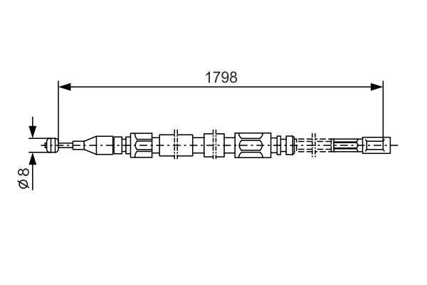 Handremkabel Bosch 1 987 477 211