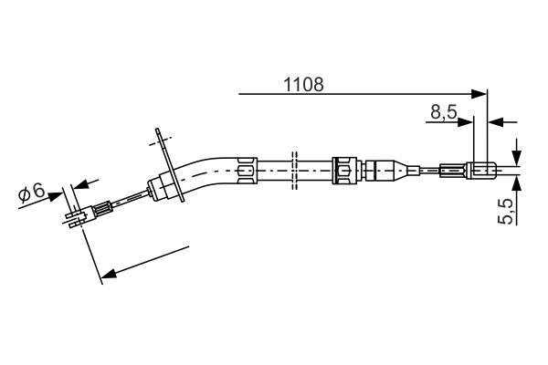 Bosch Handremkabel 1 987 477 213