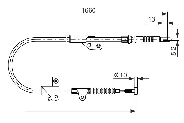 Handremkabel Bosch 1 987 477 231