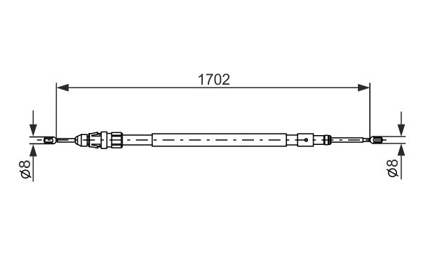 Handremkabel Bosch 1 987 477 239