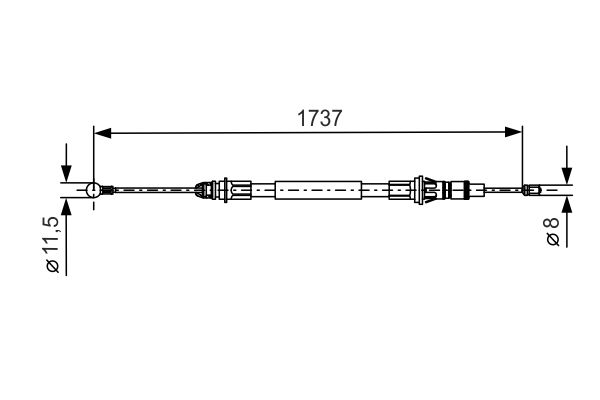 Bosch Handremkabel 1 987 477 261