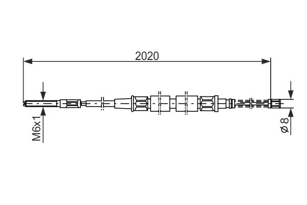 Handremkabel Bosch 1 987 477 322