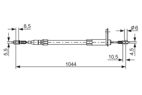 Handremkabel Bosch 1 987 477 324