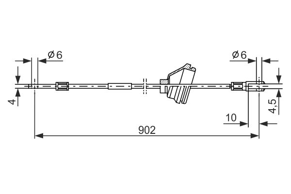 Handremkabel Bosch 1 987 477 349