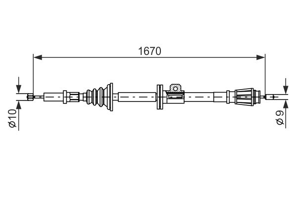 Bosch Handremkabel 1 987 477 357