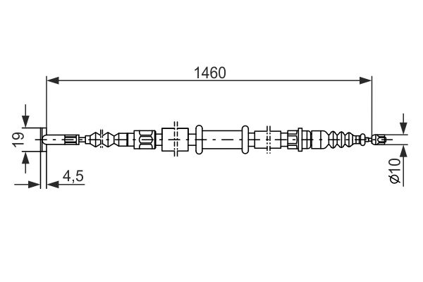 Handremkabel Bosch 1 987 477 375