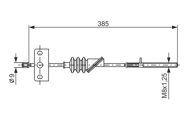 Handremkabel Bosch 1 987 477 385