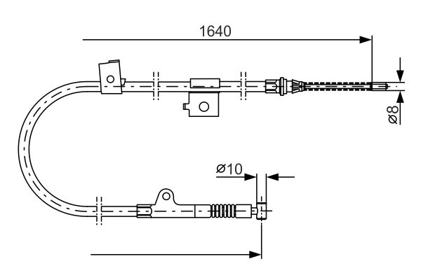 Handremkabel Bosch 1 987 477 405