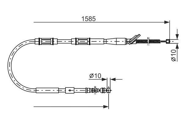 Handremkabel Bosch 1 987 477 413