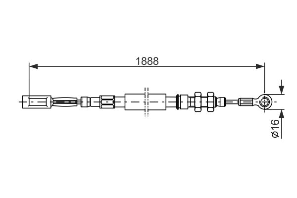 Handremkabel Bosch 1 987 477 420