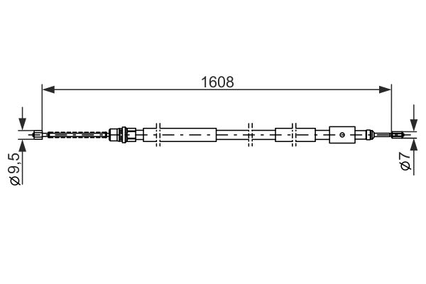 Bosch Handremkabel 1 987 477 435