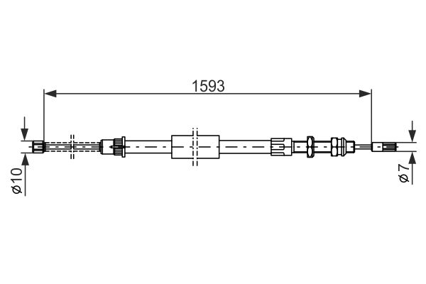 Handremkabel Bosch 1 987 477 450