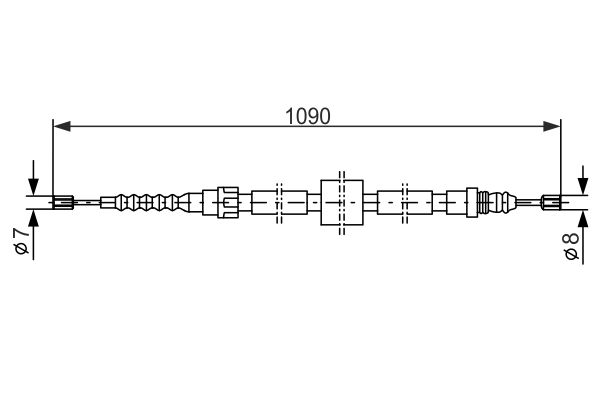 Handremkabel Bosch 1 987 477 464