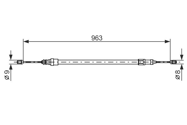 Handremkabel Bosch 1 987 477 489