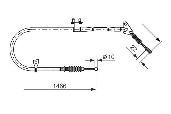 Handremkabel Bosch 1 987 477 492