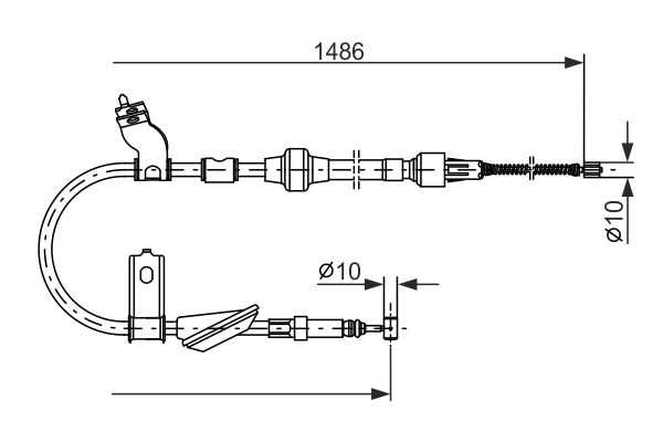 Handremkabel Bosch 1 987 477 512