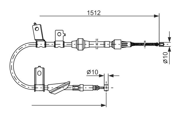 Handremkabel Bosch 1 987 477 513