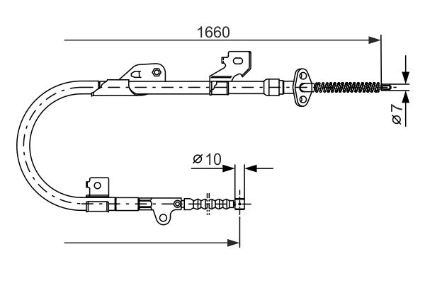 Handremkabel Bosch 1 987 477 537