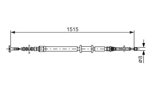 Handremkabel Bosch 1 987 477 550