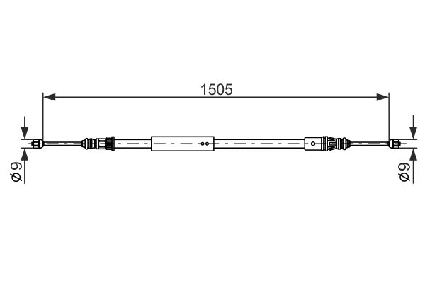 Handremkabel Bosch 1 987 477 574