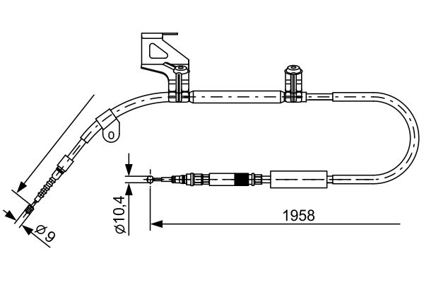 Handremkabel Bosch 1 987 477 603