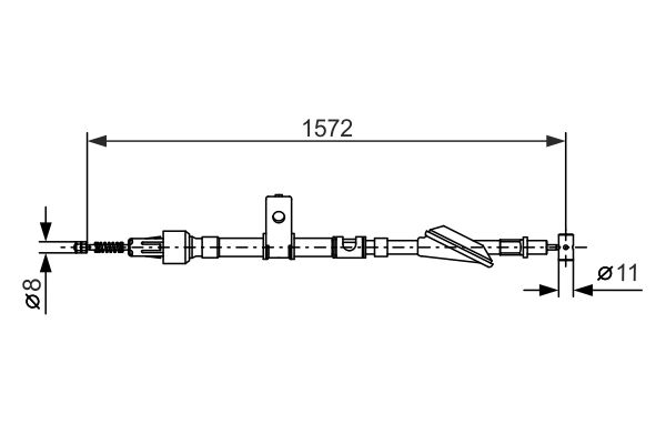 Handremkabel Bosch 1 987 477 607